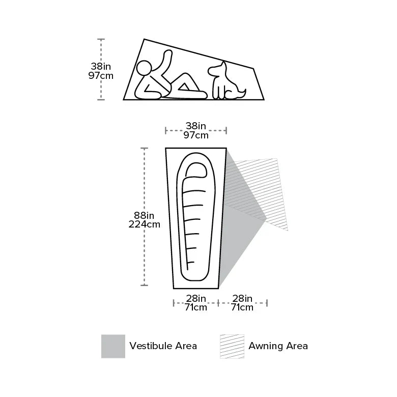 Ultralight 1-Person Backpacking Tent