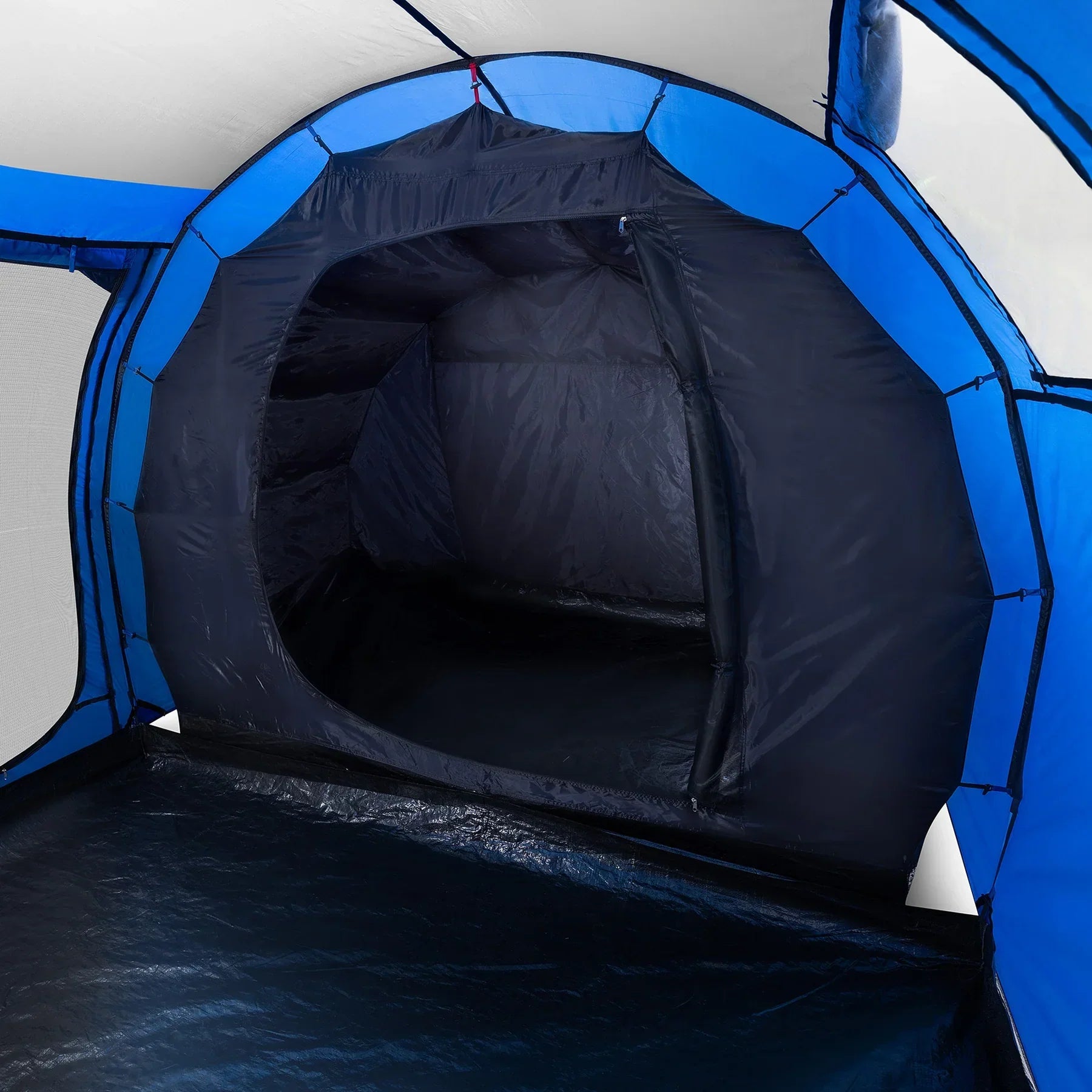 6 Person Waterproof Family Camping Tent with Darkened Bedrooms