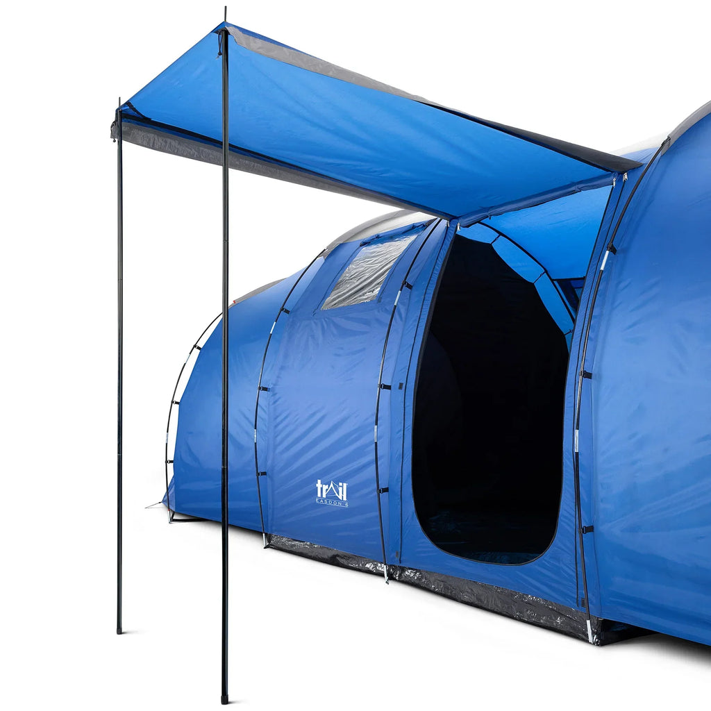 6 Person Waterproof Family Camping Tent with Darkened Bedrooms