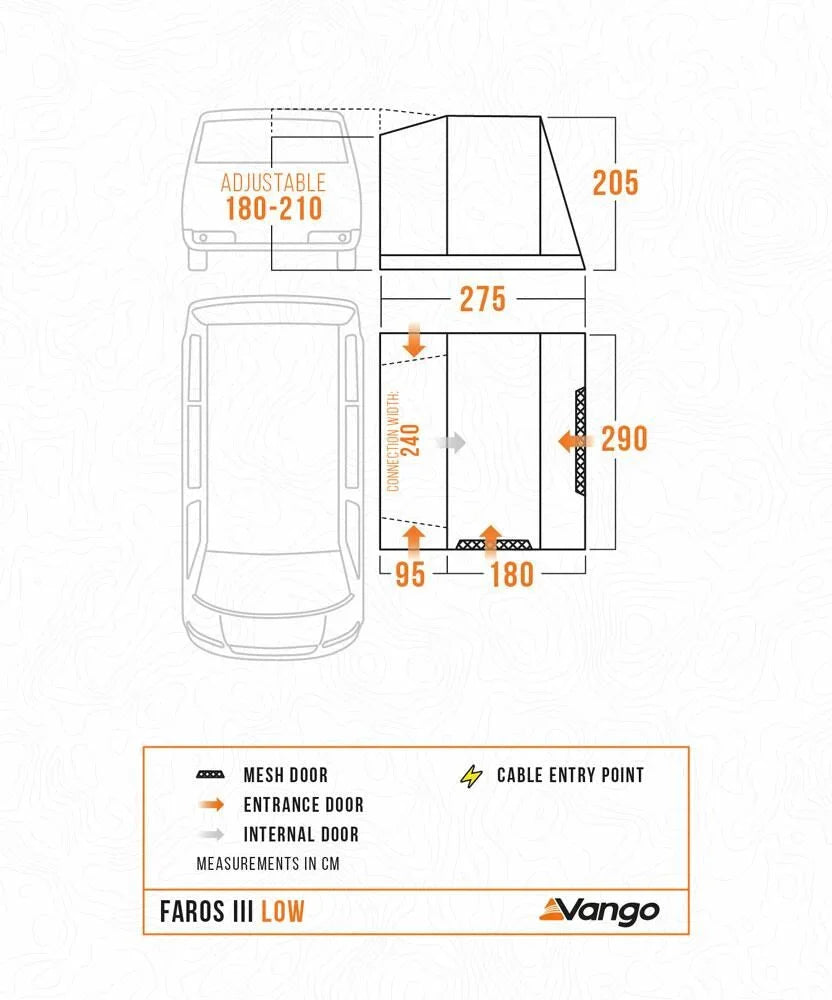 Drive Away Campervan Awning - Lightweight Inflatable Style Modular Tent