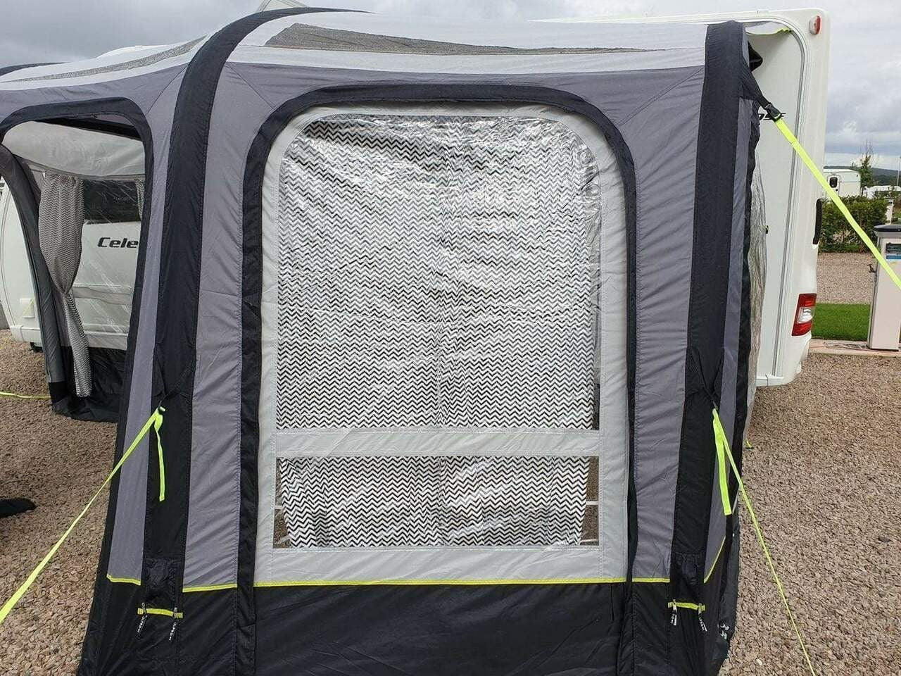 Inflatable Caravan Porch Awning with Detachable Extension