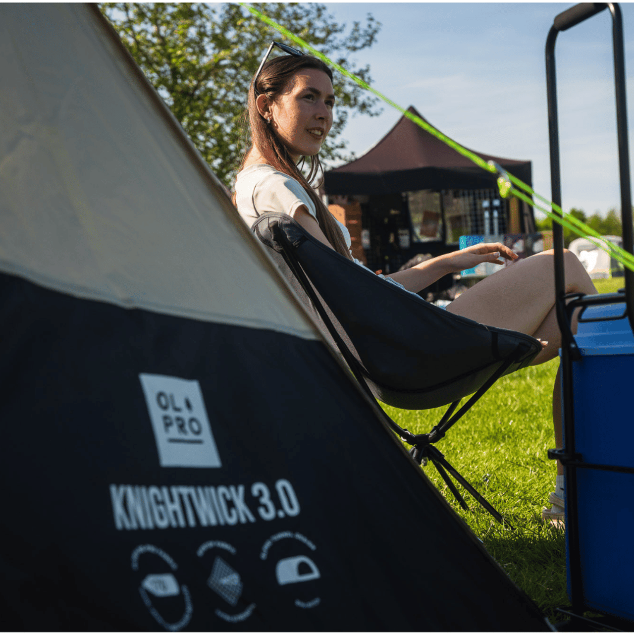 3 Berth Camping Tent with Blackout Bedroom and Waterproof Design