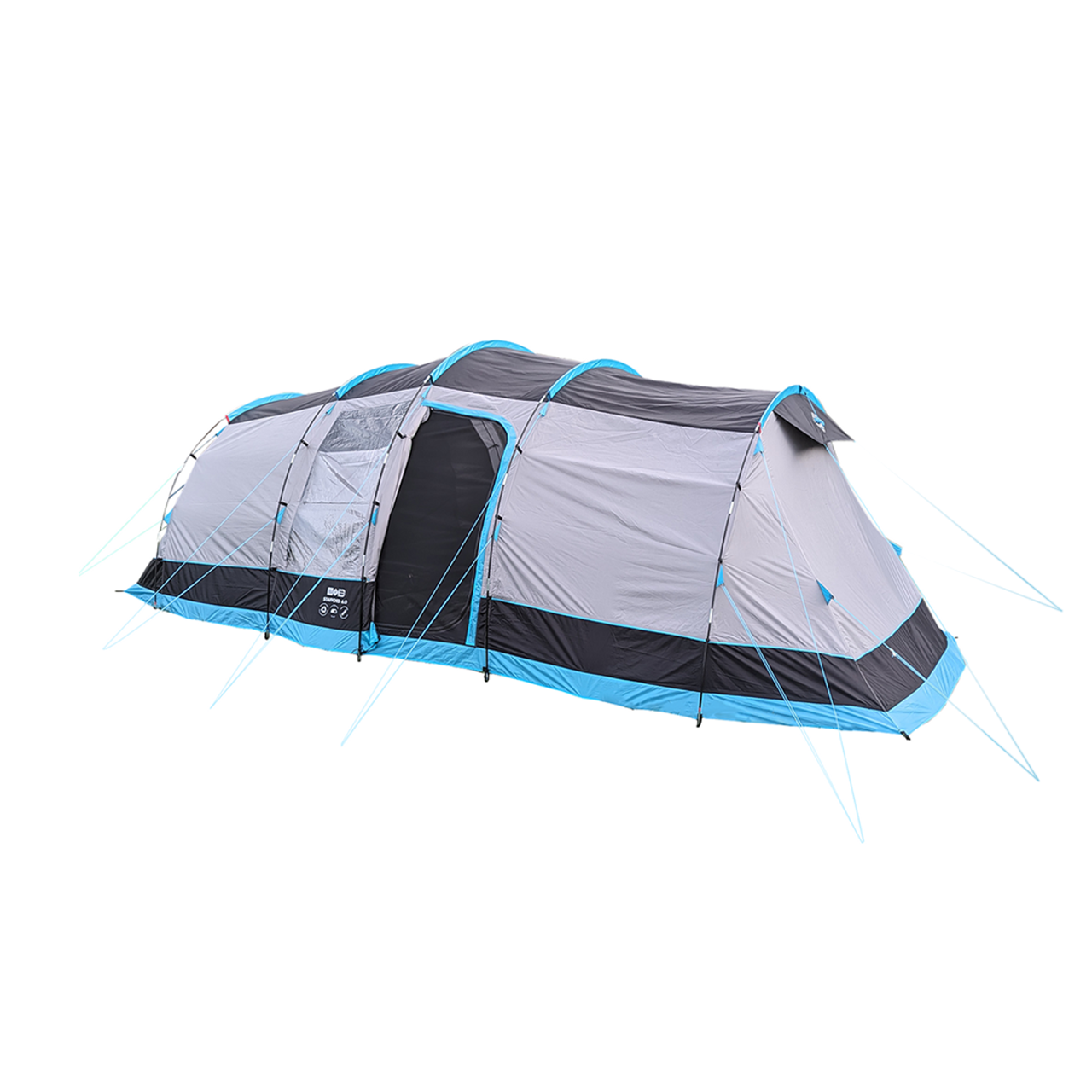 Spacious 6-Person Family Camping Tent with Blackout Bedrooms