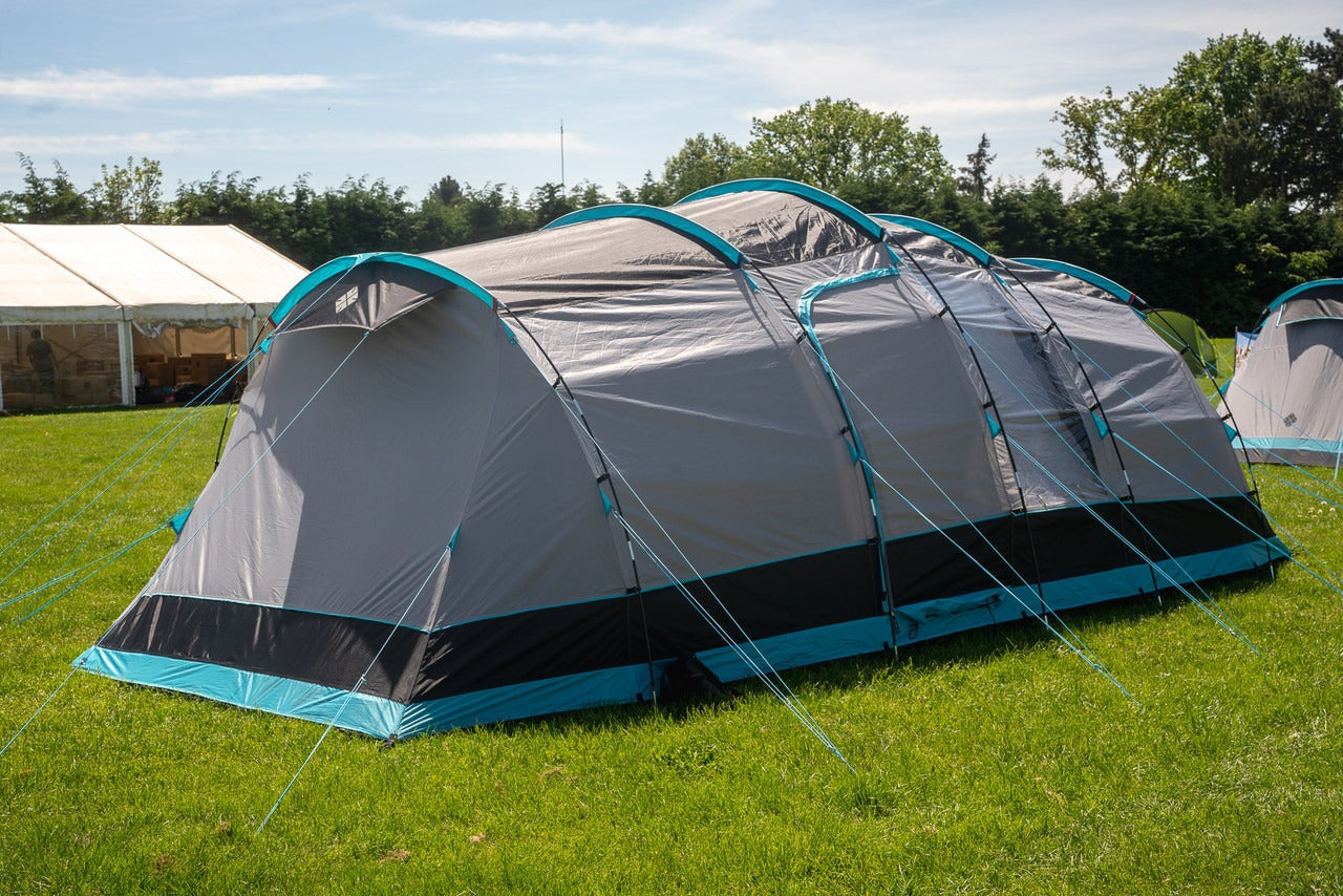Spacious 6-Person Family Camping Tent with Blackout Bedrooms