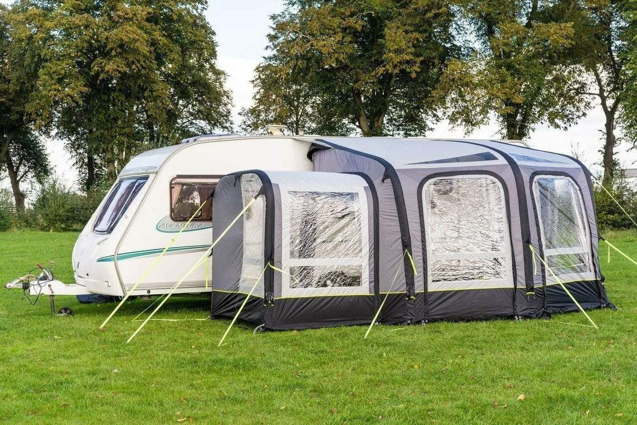Inflatable Caravan Porch Awning with Detachable Extension