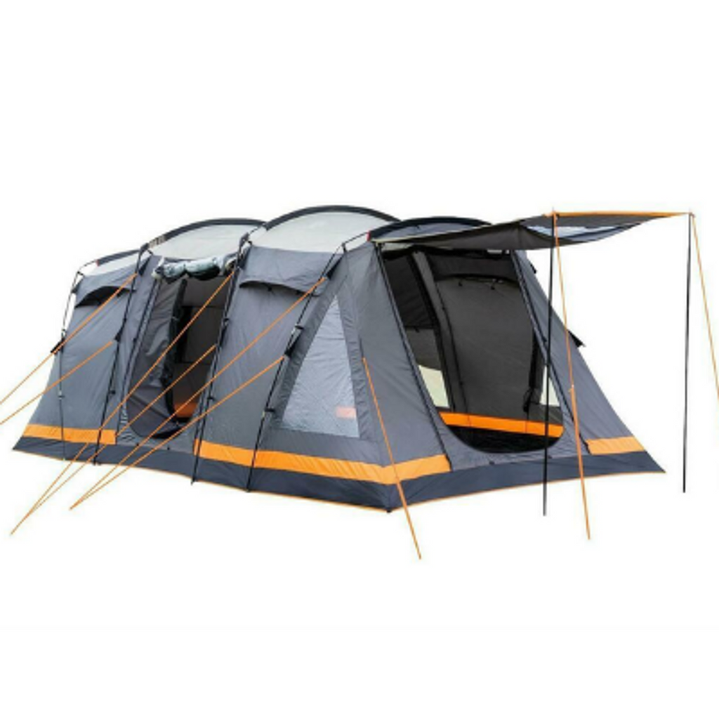 6-Berth Family Camping Tent with Blackout Bedrooms