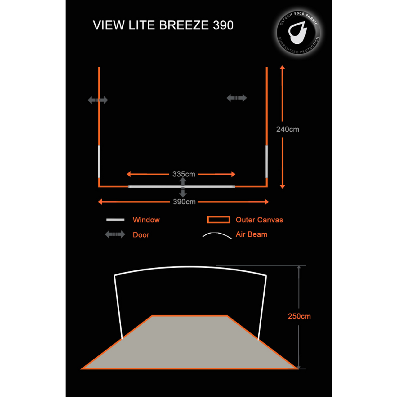 Inflatable Caravan Porch Awning for Quick Setup