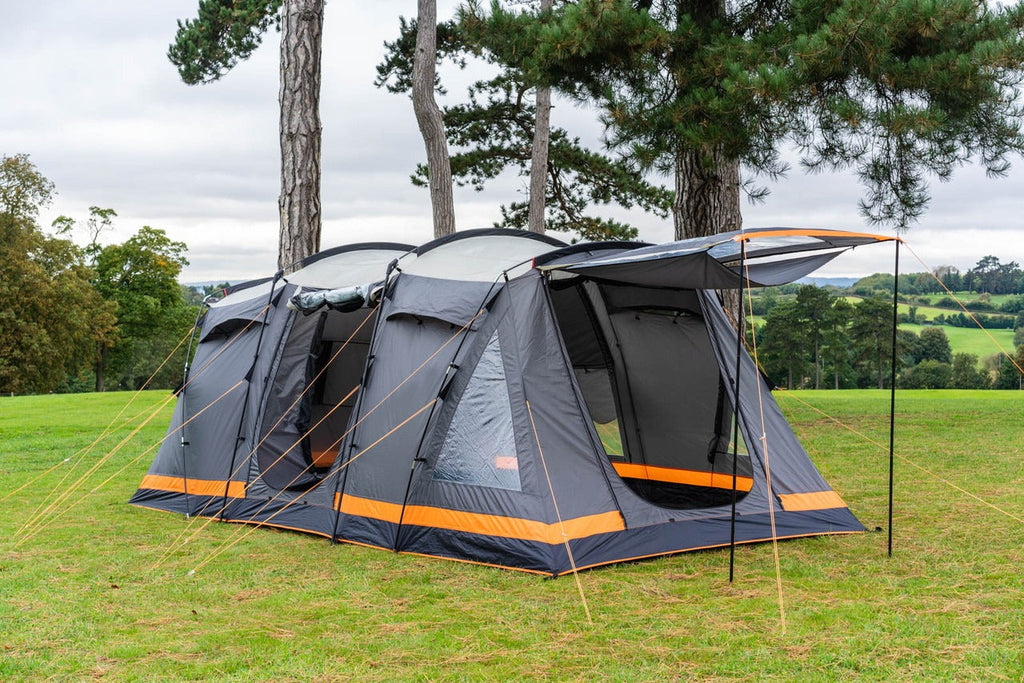6-Berth Family Camping Tent with Blackout Bedrooms
