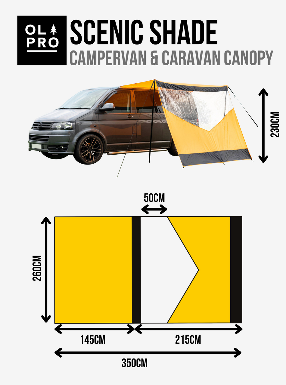Universal Campervan Canopy with PVC Window