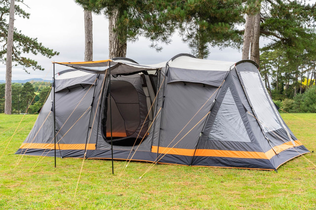 6-Berth Family Camping Tent with Blackout Bedrooms