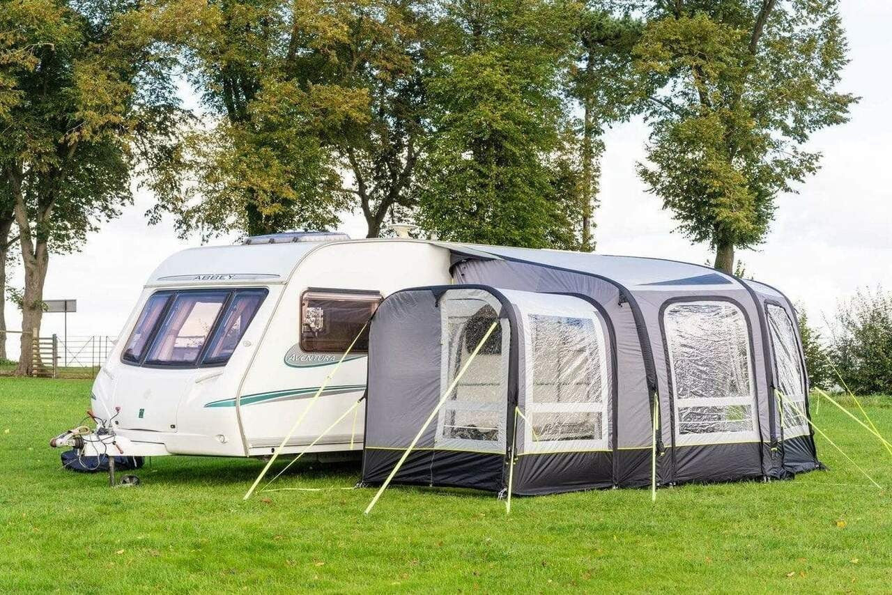 Inflatable Caravan Porch Awning with Detachable Extension
