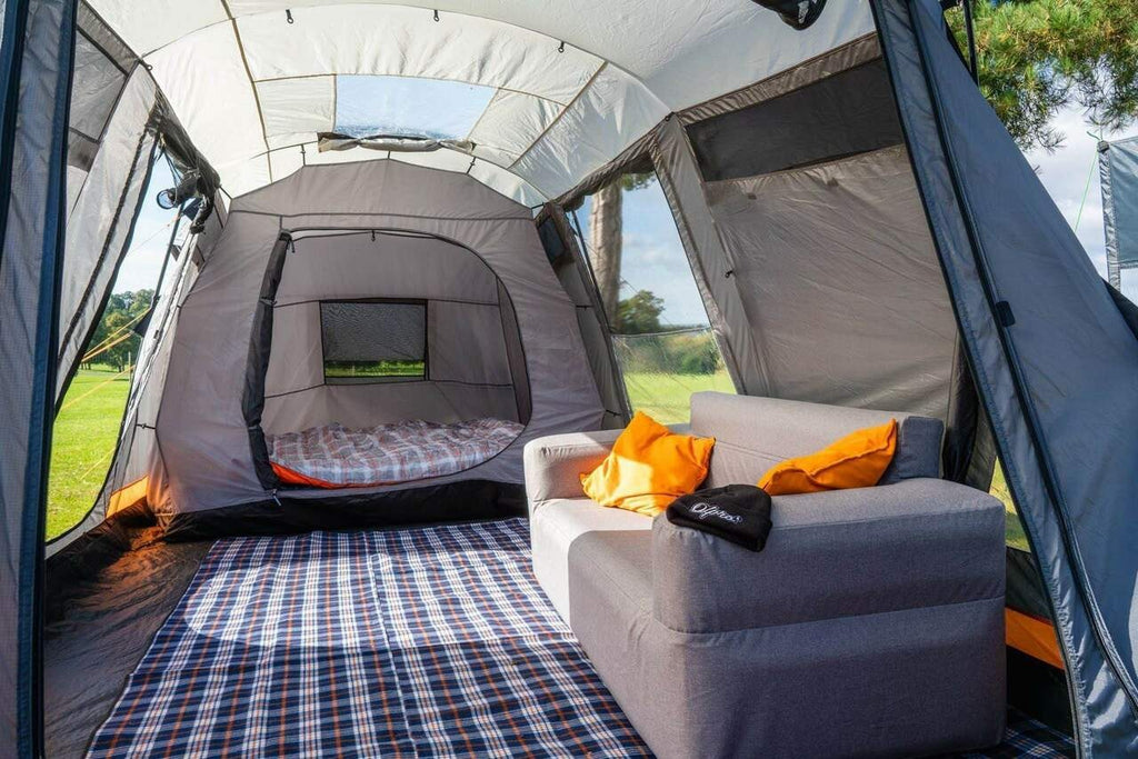 6-Berth Family Camping Tent with Blackout Bedrooms