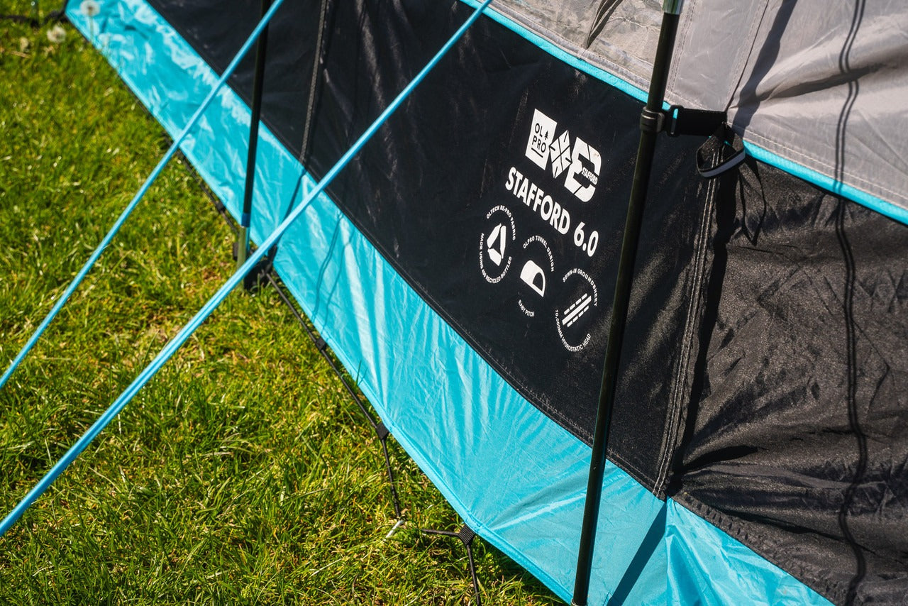 Spacious 6-Person Family Camping Tent with Blackout Bedrooms