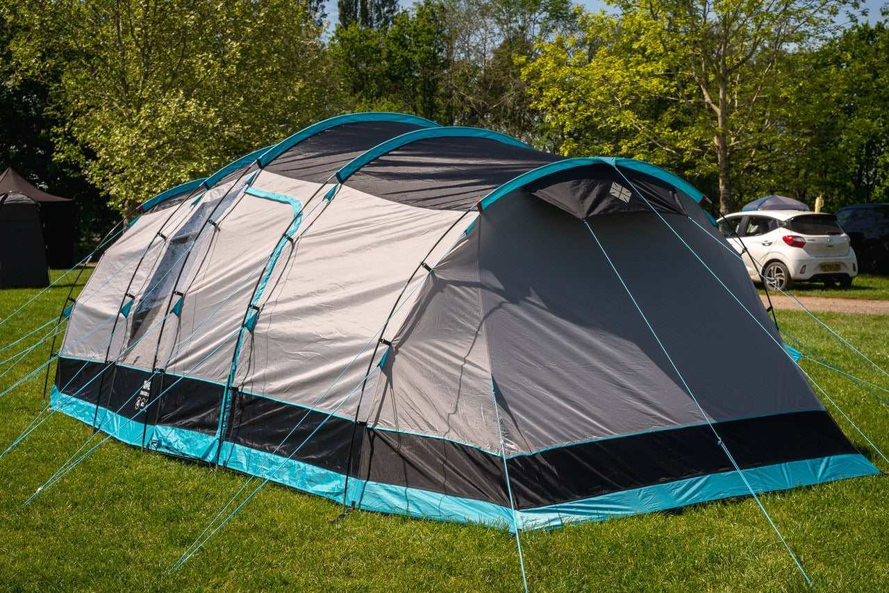 Spacious 6-Person Family Camping Tent with Blackout Bedrooms