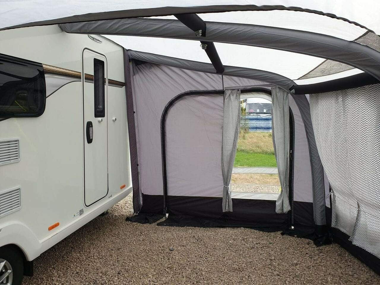 Inflatable Caravan Porch Awning with Detachable Extension