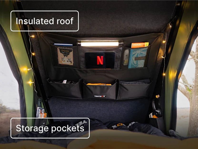 Rugged 2-Person Hard Shell Cargo Roof Top Tent
