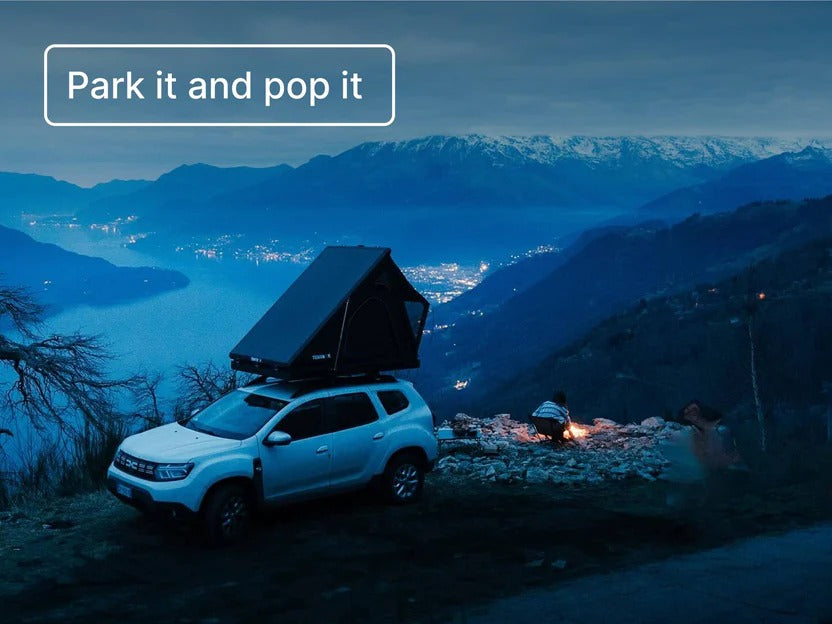 Rugged 2-Person Hard Shell Cargo Roof Top Tent