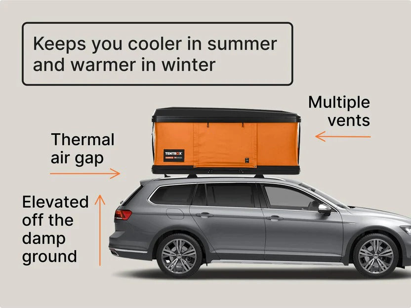 Automatic 2-Person Hard Shell Roof Top Tent