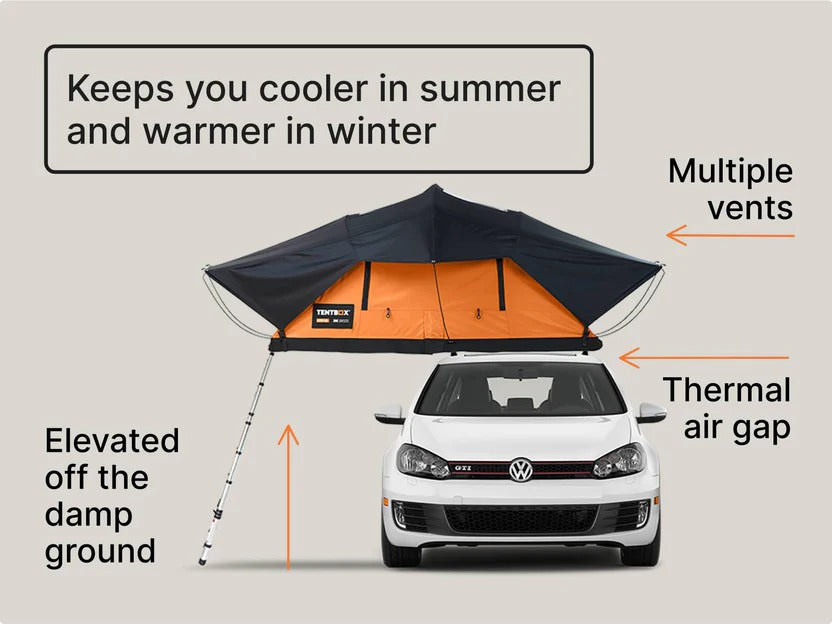 4-Person Roof Top Tent - Spacious Family Camping Solution
