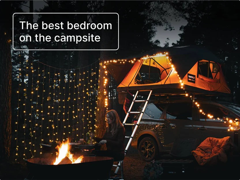 Compact 2-Person Roof Top Tent - Lightweight Car Camping Gear