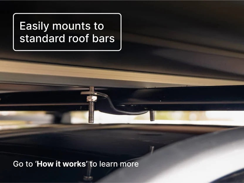 Rugged 2-Person Hard Shell Cargo Roof Top Tent