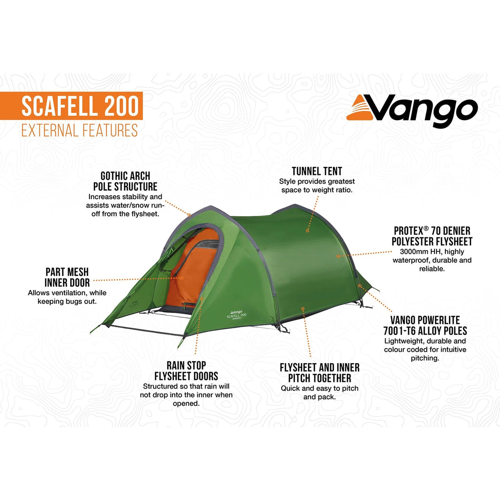 2-Person Lightweight Trekking Tunnel Tent
