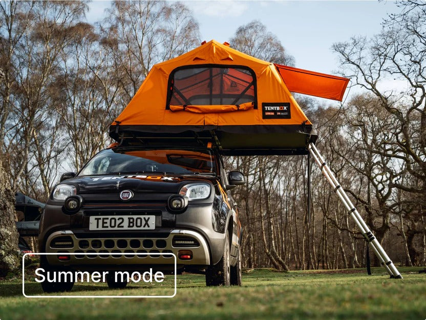 Compact 2-Person Roof Top Tent - Lightweight Car Camping Gear