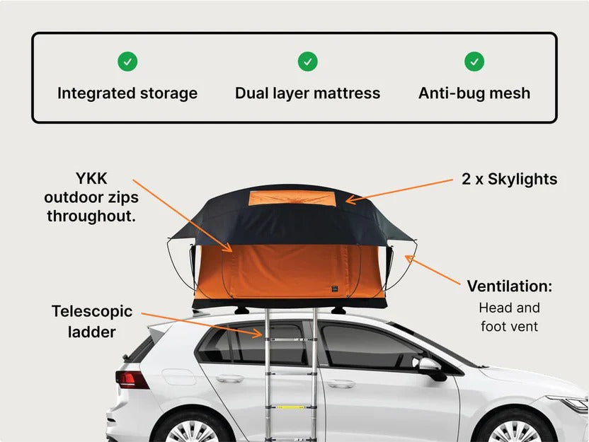 4-Person Roof Top Tent - Spacious Family Camping Solution