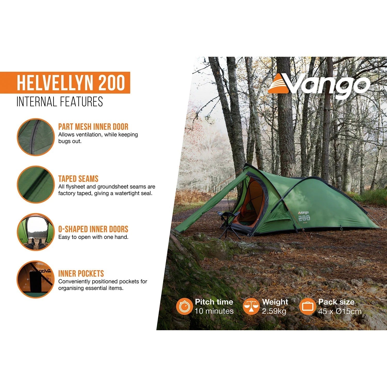 2-Person Semi-Geodesic Trekking Tent