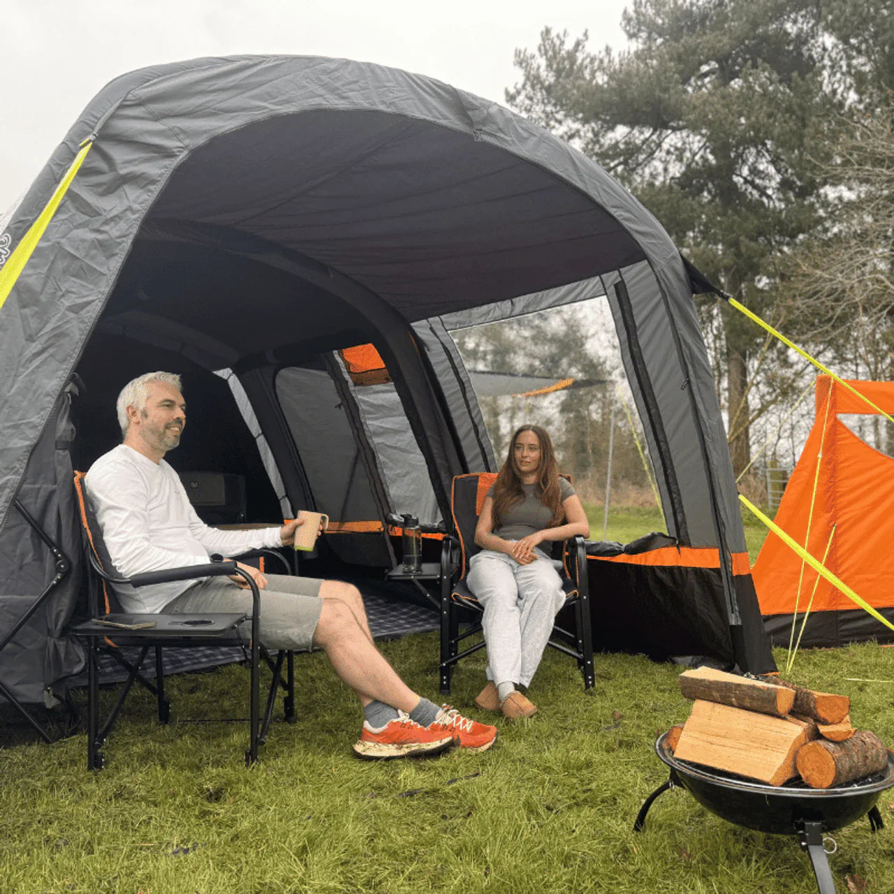 Inflatable Campervan Drive-Away Awning with 5 Berth Bedroom