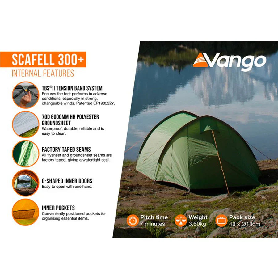 3-Person Lightweight Trekking Tunnel Tent