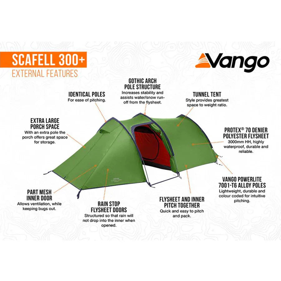 3-Person Lightweight Trekking Tunnel Tent