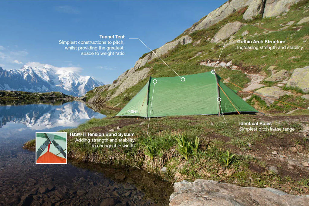 3-Person Lightweight Trekking Tunnel Tent